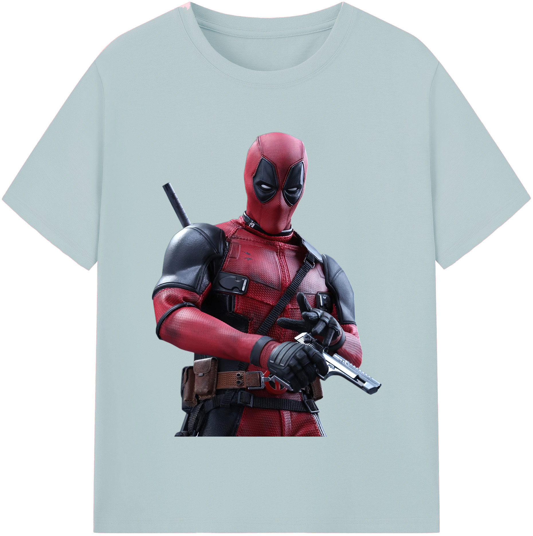 （画像用） Deadpool デッドプール 綿100％半袖Tシャツ（フロントプリント）
